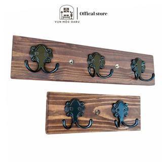 Móc treo gỗ kim loại gắn tường Oabu phong cách decor vintage cổ điển MG06
