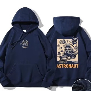 Áo Hoodie Cotton Dày Dáng Rộng In Họa Tiết Hoạt Hình Thời Trang Cho Cặp Đôi