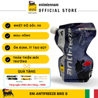 (Nhập khẩu Ý) Nước Mát pha sẵn ENI ANTIFREEZE BIKE S 1L, màu hồng