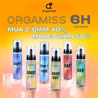 Unisex Organic Odor-control Perfume Mist ORGAMISS – 105 ml, 30 ml