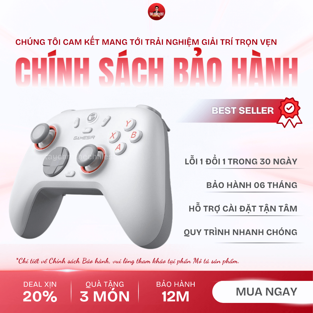 Tay cầm Gamesir NOVA 2 LITE, TẶNG bọc cần+móc khóa, Hall Effect, Macro hành trình, Trigger Lock
