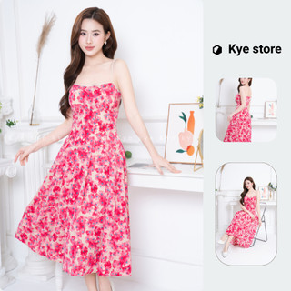 Váy hai dây KYE Lotie dress màu hồng