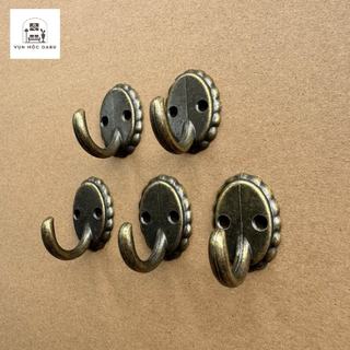 Combo 5-10 móc treo kim loại gắn tường Oabu phong cách cổ điển vintage 08a