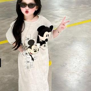 D55-Đầm thun mic cho bé gái ( kèm gấu) Size từ 8-35Kg