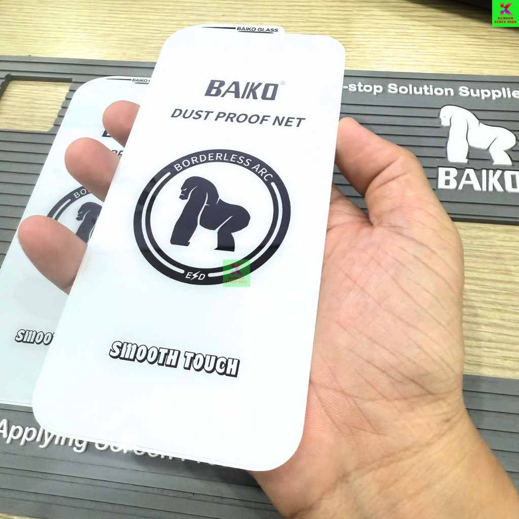 Cường lực iphone Baiko không viền Full màn hình ip 18 17 ProMax 17 Pro Air 17 16 ProMax 15 14 13 12 11 Pro Max X Xs Xr | BigBuy360 - bigbuy360.vn