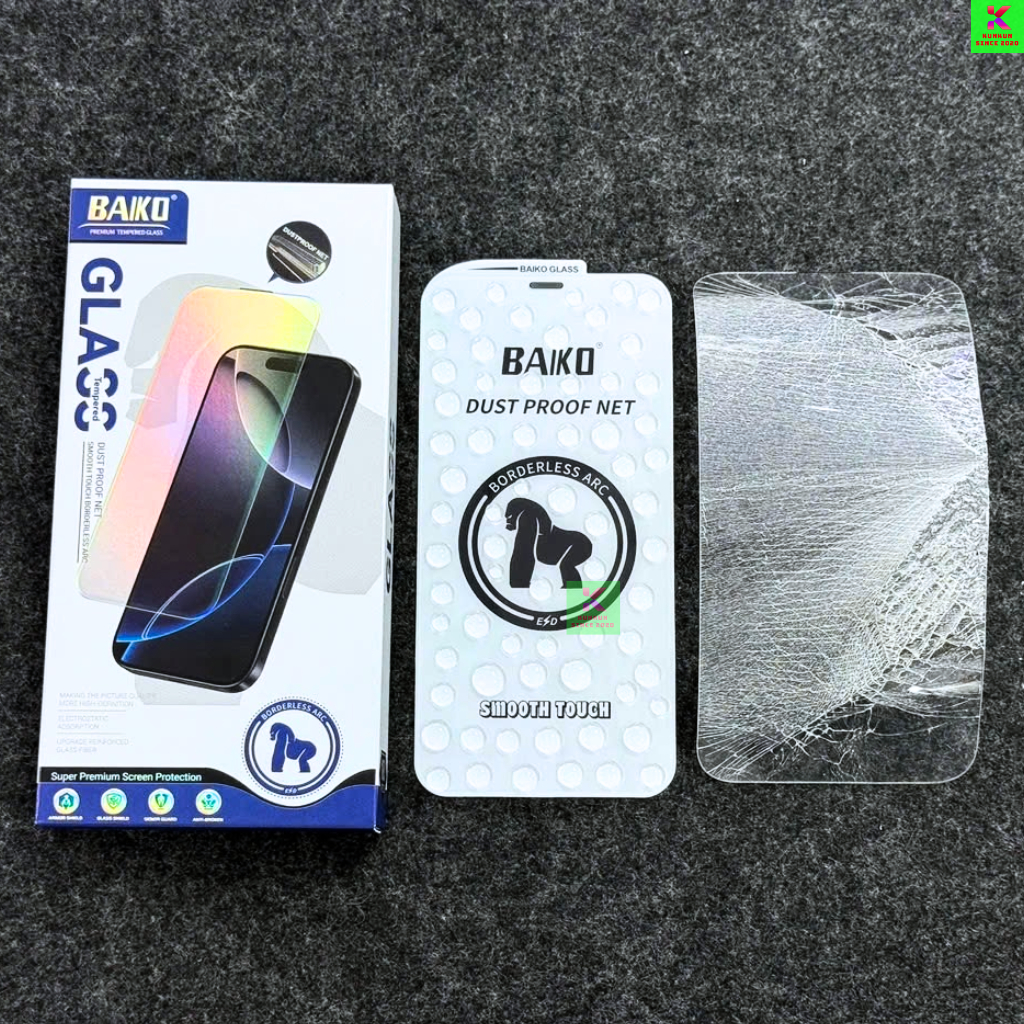 Cường lực iphone Baiko không viền Full màn hình ip 18 17 ProMax 17 Pro Air 17 16 ProMax 15 14 13 12 11 Pro Max X Xs Xr | BigBuy360 - bigbuy360.vn