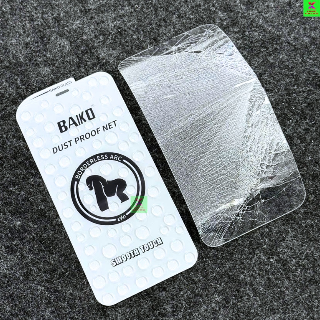 Cường lực iphone Baiko không viền Full màn hình ip 18 17 ProMax 17 Pro Air 17 16 ProMax 15 14 13 12 11 Pro Max X Xs Xr | BigBuy360 - bigbuy360.vn