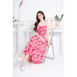 Váy hai dây KYE Lotie dress màu hồng