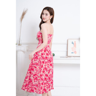 Váy hai dây KYE Lotie dress màu hồng