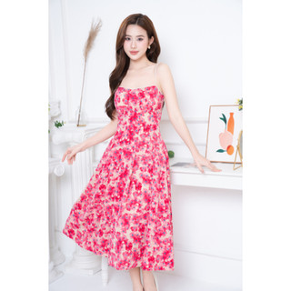Váy hai dây KYE Lotie dress màu hồng