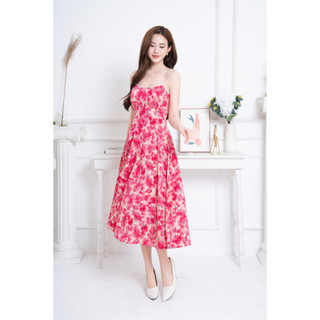 Váy hai dây KYE Lotie dress màu hồng