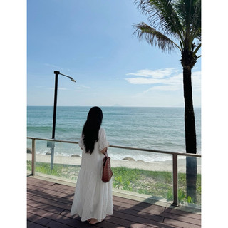 Slow dress - Đầm kẻ babydoll dáng dài Ma Vie