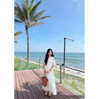 Slow dress - Đầm kẻ babydoll dáng dài Ma Vie