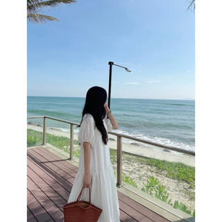 Slow dress - Đầm kẻ babydoll dáng dài Ma Vie