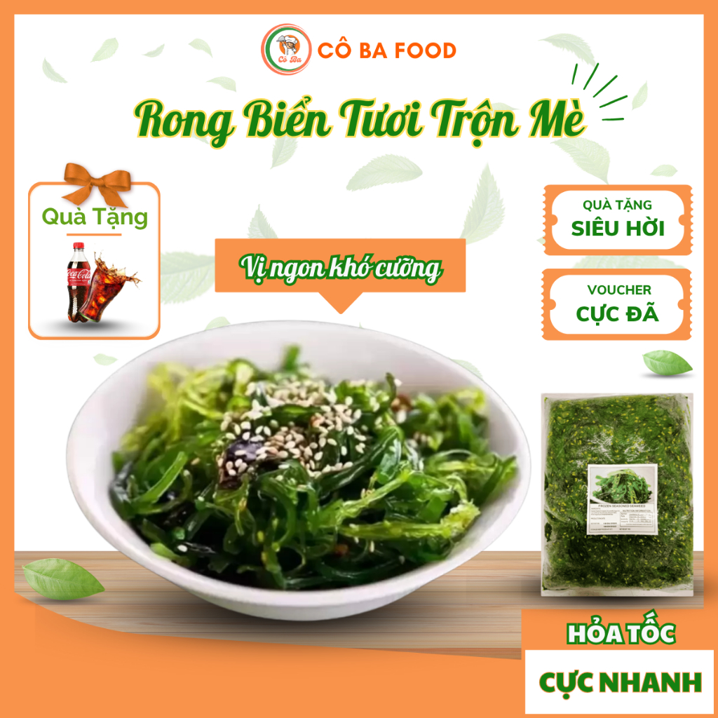 [ Siêu Tốc 1H ] Salad Rong Biển Trộn Mè - Nhật Bản 1KG- Có Tách Lẻ ...