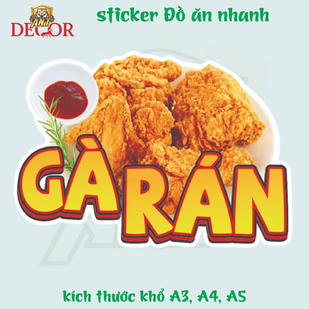 🐔 DECAL GÀ RÁN – TEM DÁN SIÊU ĐẸP CHO QUÁN ĂN & SHOP ONLINE 🔥