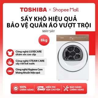 [Freeship] Máy sấy bơm nhiệt TOSHIBA TD-T37BS90HWV(WT) - Bảo hành tại nhà 2 năm