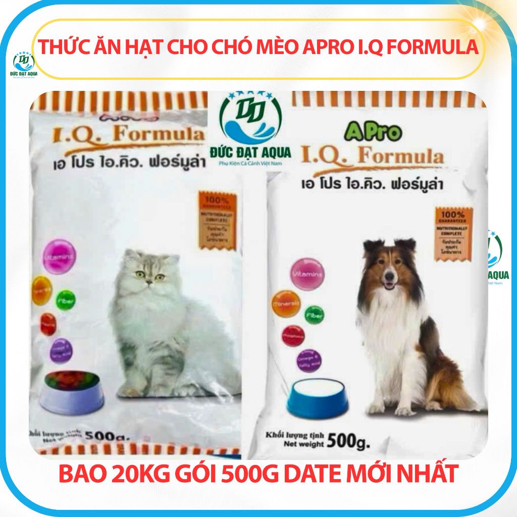 Thức Ăn Hạt Cho Chó Mèo Apro I.Q Formula Gói 500g date mới nhất nhập khẩu thái lan