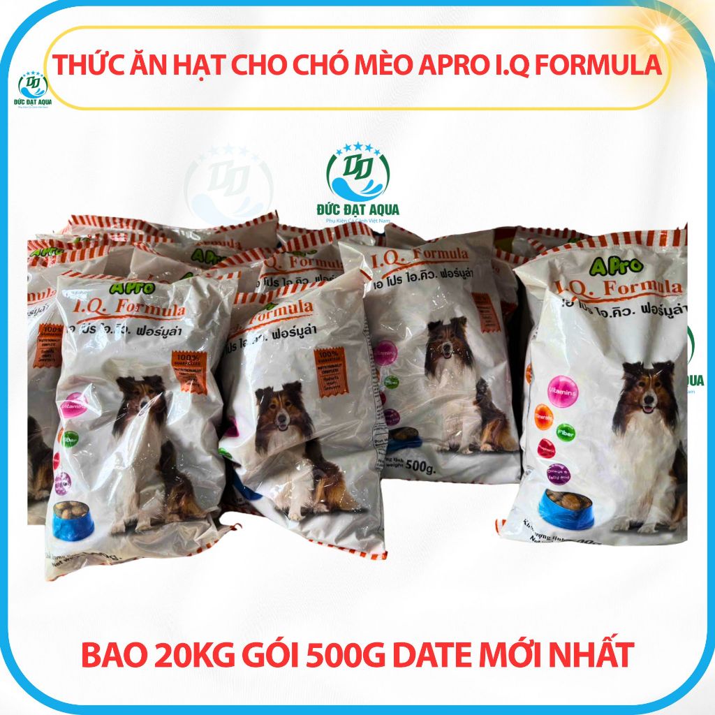 Thức Ăn Hạt Cho Chó Mèo Apro I.Q Formula Gói 500g date mới nhất nhập khẩu thái lan 7