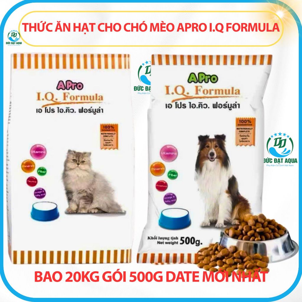 Thức Ăn Hạt Cho Chó Mèo Apro I.Q Formula Gói 500g date mới nhất nhập khẩu thái lan 8