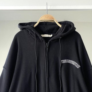 Áo Khoác Nỉ In Chữ NEVER Hoodie Zip Unisex Nam Nữ Form Rộng Phong Cách Hàn Quốc