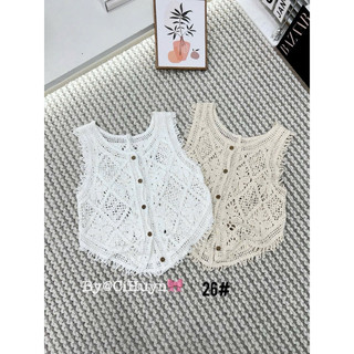 LT - Áo ren nữ sát nách vạt bầu dáng babytee siêu cưng, free size 1034