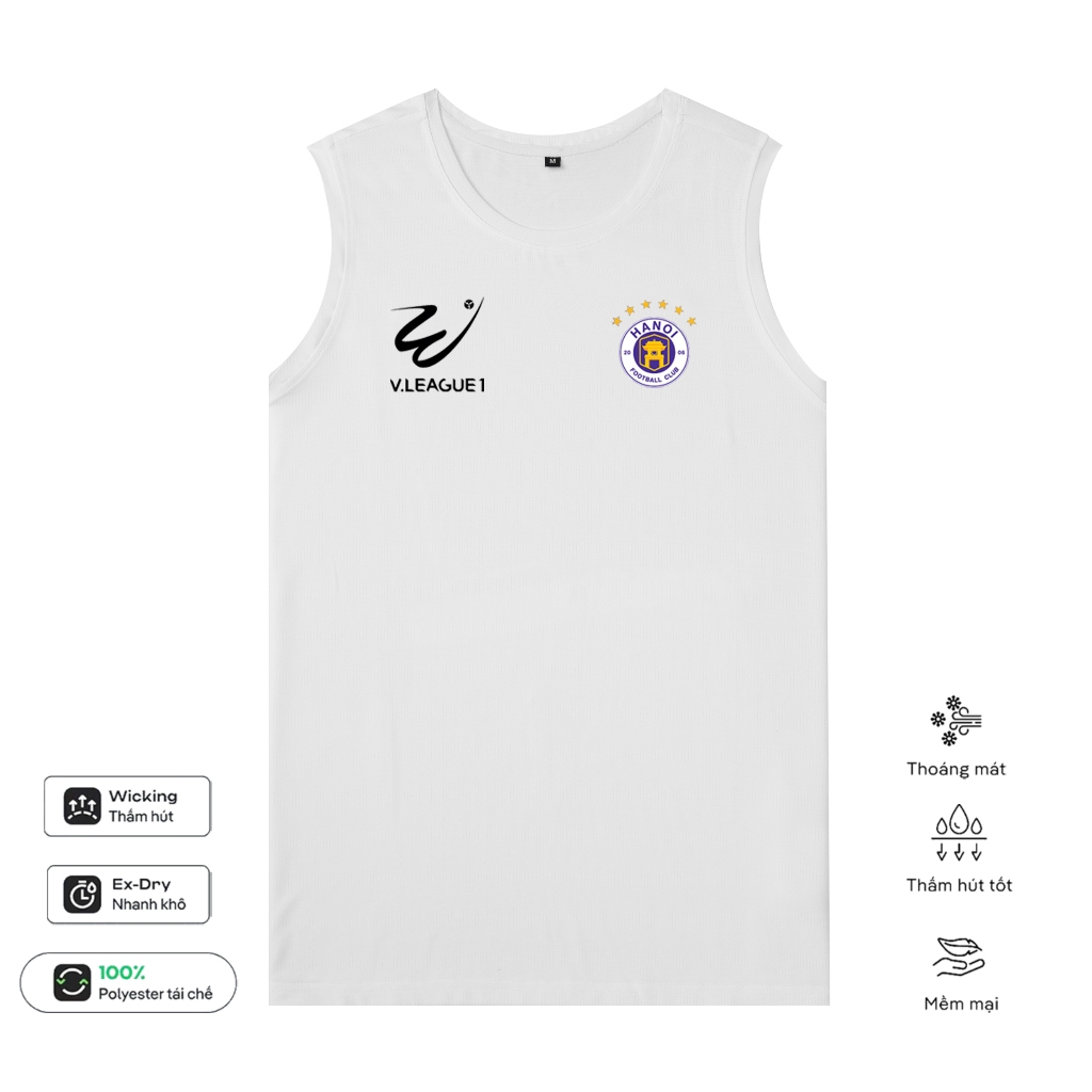 Áo Tanktop CLB CA Hà Nôi, PVF, Hải Phòng,... SlimFit Ôm Body Tập Gym Thể Thao Thun Lỗ Kim Ba Lỗ 4 Chiều
