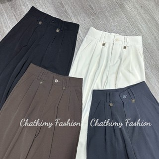 Quần Baggy Công Sở Đỉa Đôi Dáng Thụng Chất Vải GOLD NHẬT Dành Cho Nấm Lùn 92-94cm [Mã 04]