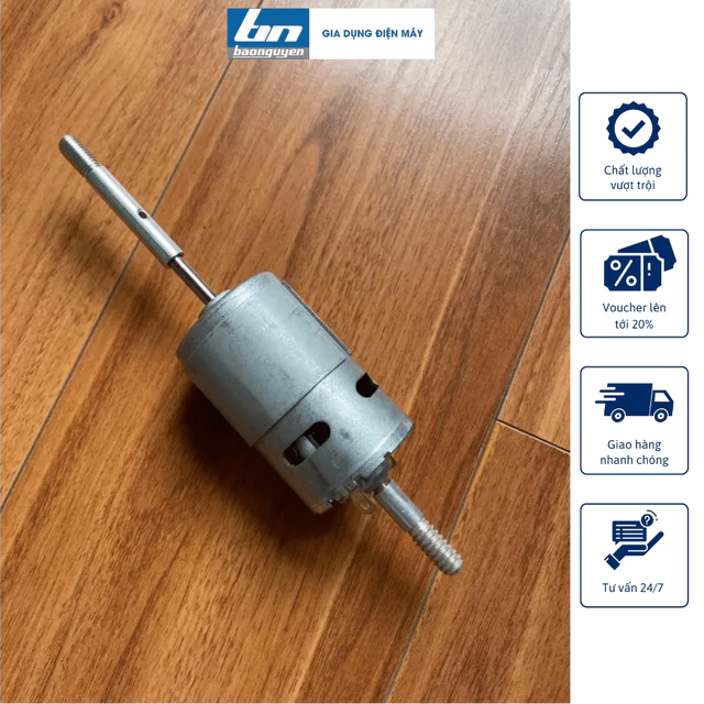 [ Motor Dây Đồng 775# ] 12V DC – Phù Hợp Chế Quạt Cây, Quạt Bàn, Quạt Sạc Tích Điện, Quạt Kẹp Bình