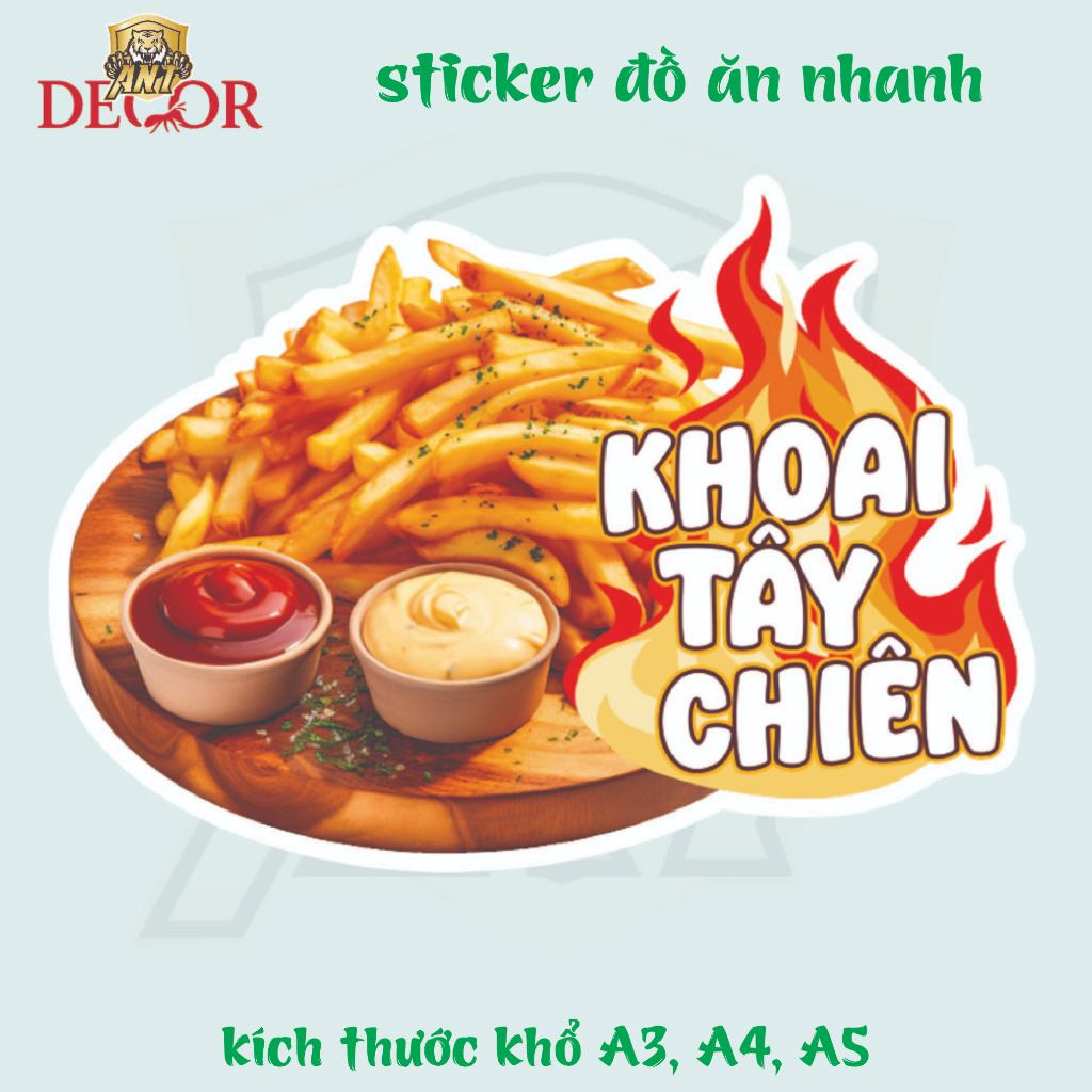 🍟 DECAL KHOAI TÂY CHIÊN – TEM DÁN SIÊU ĐẸP CHO MÓN CHIÊN GIÒN HẤP DẪN 🔥