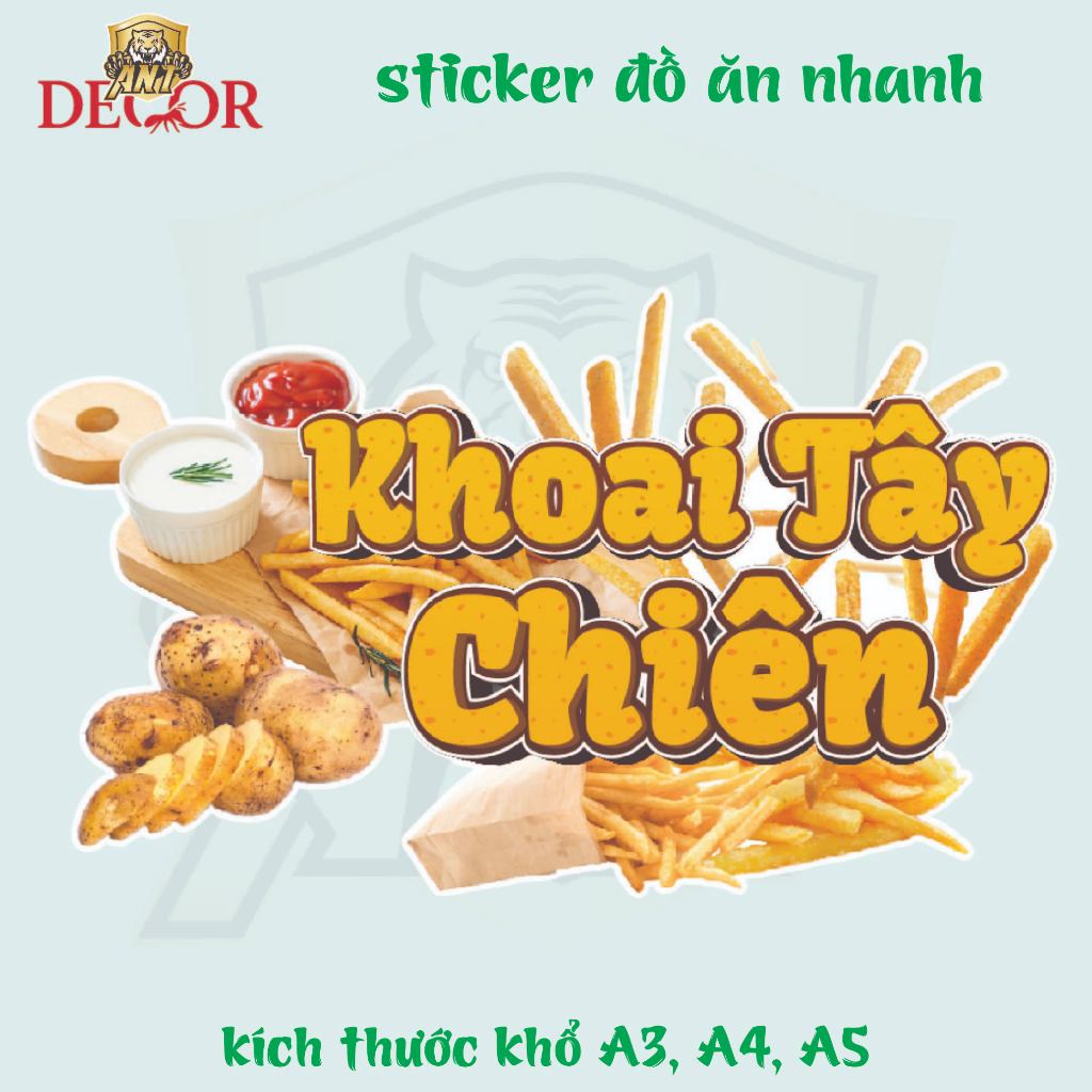 🍟 DECAL KHOAI TÂY CHIÊN – TEM DÁN SIÊU ĐẸP CHO MÓN CHIÊN GIÒN HẤP DẪN 🔥