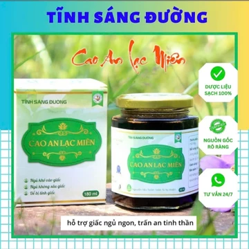 Cao An Lạc Miên - Tĩnh Sáng Đường hỗ trợ mất ngủ lâu năm, khó ngủ, khó vào giấc,ngủ hay bị tỉnh,người mệt mỏi do mất ngủ
