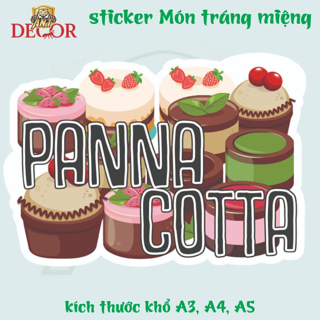 🍮 DECAL PANNA COTTA – TEM DÁN NGỌT NGÀO CHO MÓN TRÁNG MIỆNG CHUẨN CAFE Ý 💕