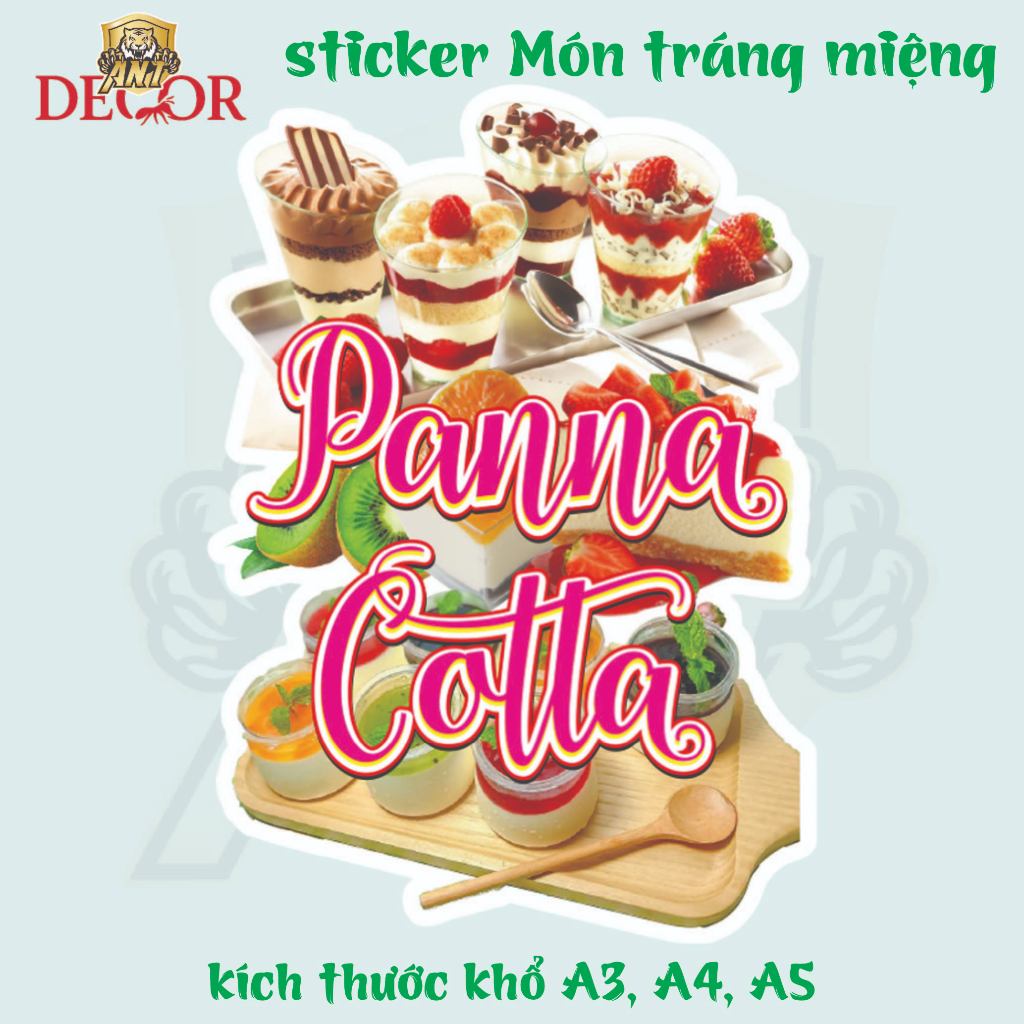 🍮 DECAL PANNA COTTA – TEM DÁN NGỌT NGÀO CHO MÓN TRÁNG MIỆNG CHUẨN CAFE Ý 💕