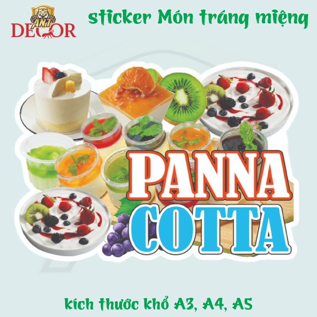 🍮 DECAL PANNA COTTA – TEM DÁN NGỌT NGÀO CHO MÓN TRÁNG MIỆNG CHUẨN CAFE Ý 💕