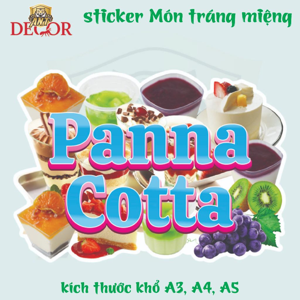 🍮 DECAL PANNA COTTA – TEM DÁN NGỌT NGÀO CHO MÓN TRÁNG MIỆNG CHUẨN CAFE Ý 💕
