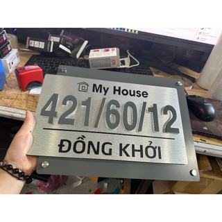 Bảng công ty, bảng số nhà, bảng hộ kinh doanh chất liệu Alu  cao cấp bền đẹp sang trọng
