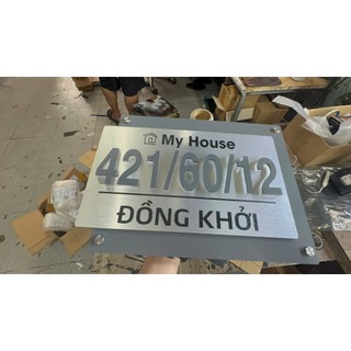 Bảng công ty, bảng số nhà, bảng hộ kinh doanh chất liệu Alu  cao cấp bền đẹp sang trọng