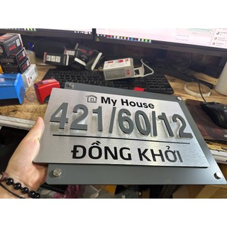 Bảng công ty, bảng số nhà, bảng hộ kinh doanh chất liệu Alu  cao cấp bền đẹp sang trọng