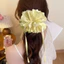 Dây cột tóc ren scrunchies 4 lớp dây rút có thể điều chỉnh phong cách Hàn Quốc