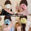 Dây cột tóc ren scrunchies 4 lớp dây rút có thể điều chỉnh phong cách Hàn Quốc