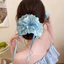 Dây cột tóc ren scrunchies 4 lớp dây rút có thể điều chỉnh phong cách Hàn Quốc