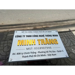 Bảng công ty, bảng hộ kinh doanh, biển công ty 2 lớp kèm keo và ốc vit