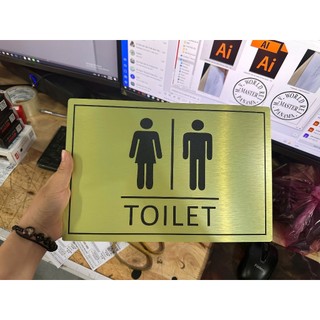 Bảng WC Nam, WC nữ (kt: 15x30) , WC TOILET ( kt: 20x30cm) Men, Women (kt: 15x25)