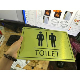 Bảng WC Nam, WC nữ (kt: 15x30) , WC TOILET ( kt: 20x30cm) Men, Women (kt: 15x25)