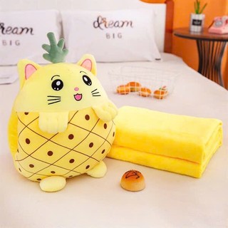 Bộ chăn gối văn phòng hình thú cute dùng cho bé đi học , nhân viên văn phòng nghỉ trưa đi tầu xe