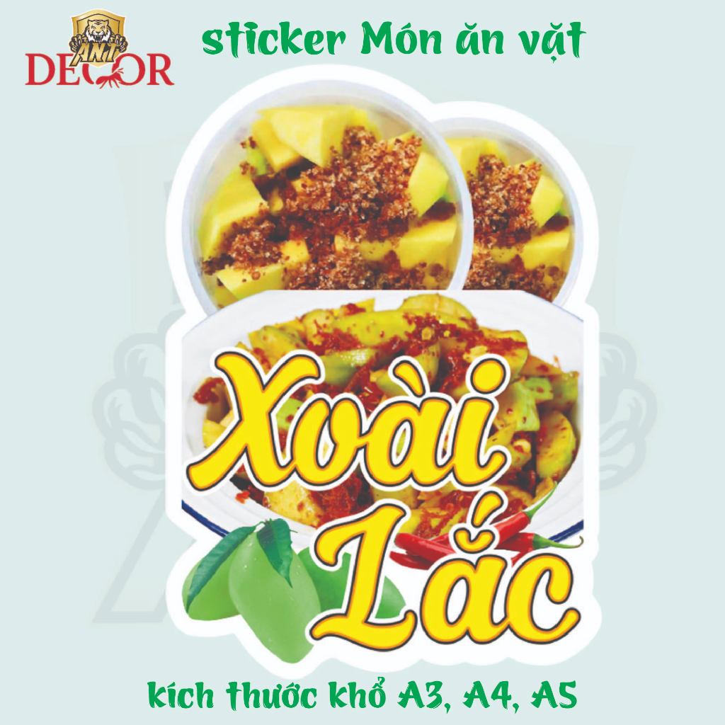 🥭 DECAL XOÀI LẮC – TEM DÁN SIÊU HOT CHO MÓN TRÁI CÂY CHUA CAY ĐẬM VỊ ĐƯỜNG PHỐ 🔥