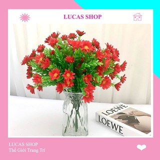 Hoa Giả - Cụm Hoa Cúc Dại 40cm Trang Trí Nhà Cửa, Cửa Tiệm Tinh Tế, Thanh Lịch