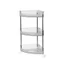 Kệ Góc Đựng Đồ Nhà Tắm Nhà Bếp Trong Suốt Khung Inox Chính Hãng Việt Nhật Plastic (5558)