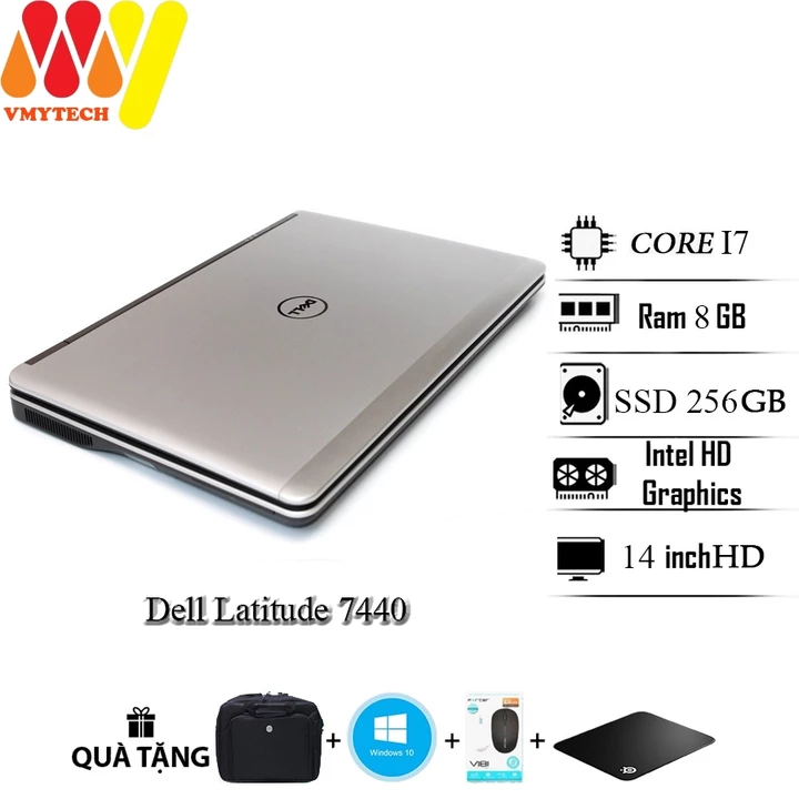Laptop Dell 7290,E7290 giá siêu tốt, core i7,Ram 8gb, ổ cứng SSD 256gb,màn hình 12.5HD, laptop văn phòng giá rẻ lướt 99%
